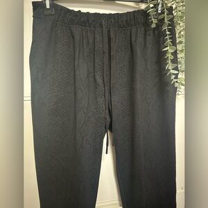 Lulu Lemon Black Snake Print Joggers